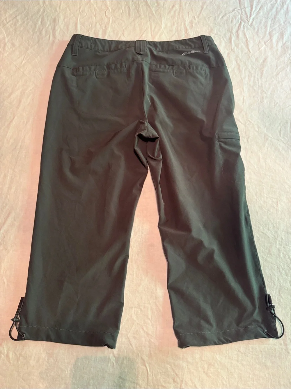 Eddie Bauer Women’s Hiking Cargo Capri in Gray - Picture 2 of 5